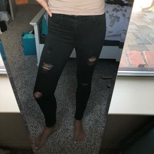 Black jeggings